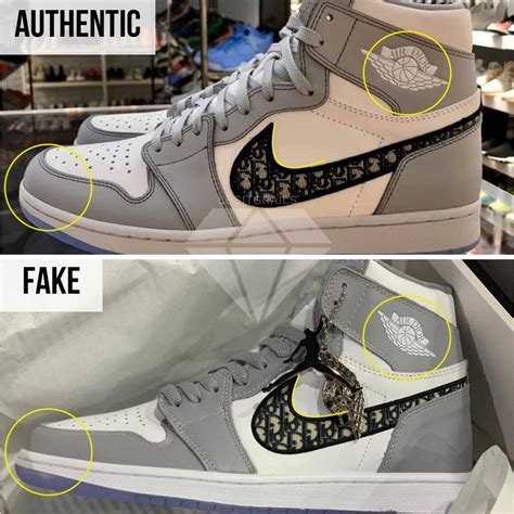 how to tell fake air dior jordan 1|dior jordan 1s seized.